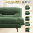thumbnail image 7 of Furmax Futon with Five Angles Adjustable Armrests and Adjustable Backrest Futon Sofa Couch for Small Spaces Living Room Office,Green, 7 of 7