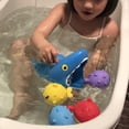 thumbnail image 3 of 5 uds juguetes de baño para niños tiburón hambriento captura de peces pesca tiempo de baño juguete bañera juguetes de agua juguetes de ducha para niños y niñas, 3 of 4