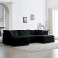 thumbnail image 2 of 5-Seater Modular Couch with Chenille Upholstery / Sturdy and Comfortable for Family, 2 of 5