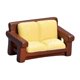 thumbnail image 4 of Muebles para casas de muñecas, sillas en miniatura, decoraciones para casas de muñecas, accesorios para muñecas, Sofá Pequeño Marrón, 4 of 9