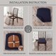 thumbnail image 5 of 4Pcs Rhombus Lattice Chair Seat Covers - Cushion Slipcovers,D, 5 of 5