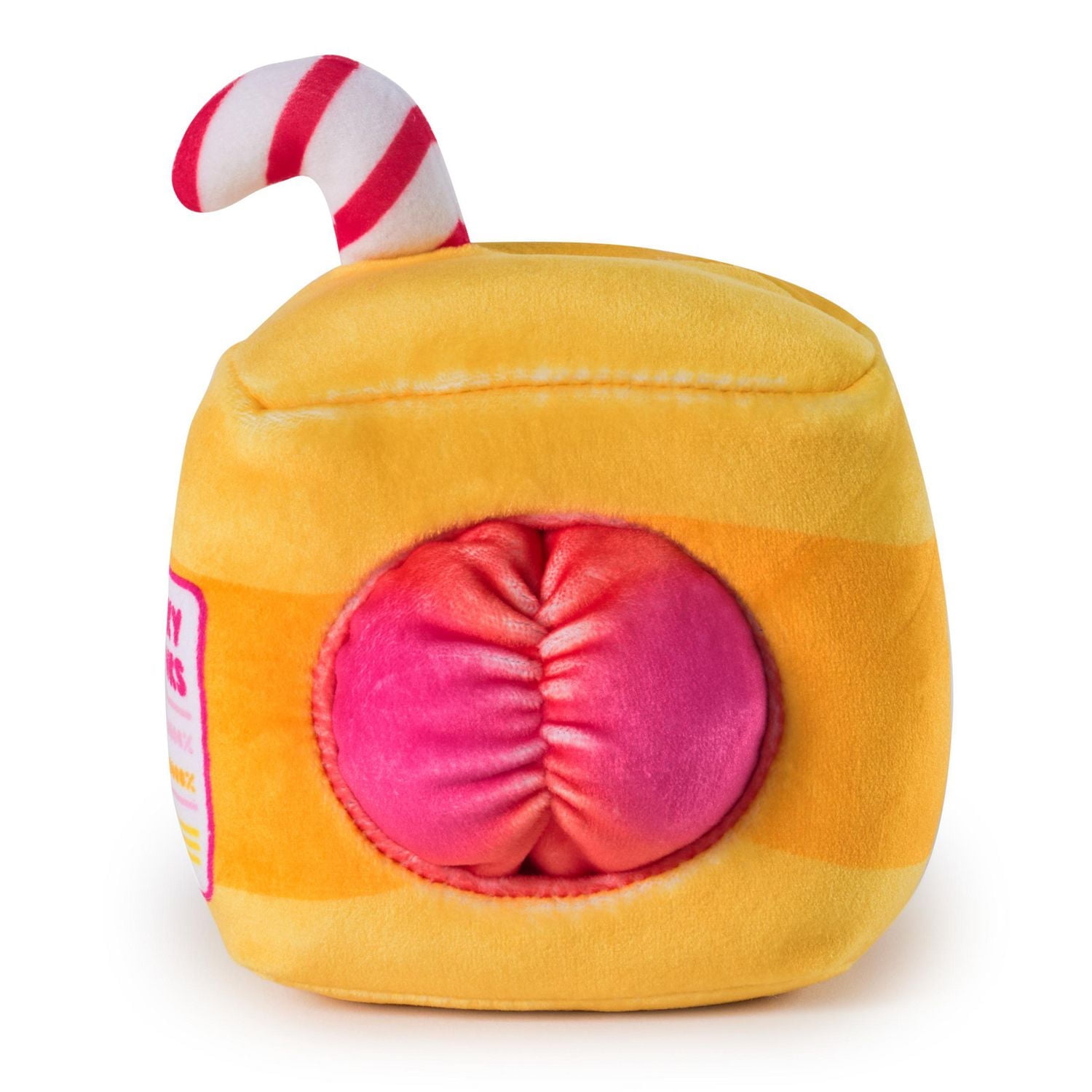 Cheeky Chonks Sitrus Squeeze, Peluche réversible, peluches sur le thème de la nourriture, peluche brique de jus de fruits à partir de 3 ans, orange, 11 cm