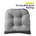 thumbnail image 4 of Sweet Home Collection 2 Piece Tufted Non Slip Rocking Chair Cushion Set Gray, 4 of 5