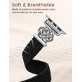 thumbnail image 4 of Wearlizer Slim Braided Magnetic Band Compatible with Apple Watch Band 38/40/41/42/44/45/46/49mm Women, Thin Stretchy Nylon Celtic Knot Dressy Strap for iWatch Series 11 10 9 8 7 6 5 4 SE Ultra 3 2 1, 4 of 8