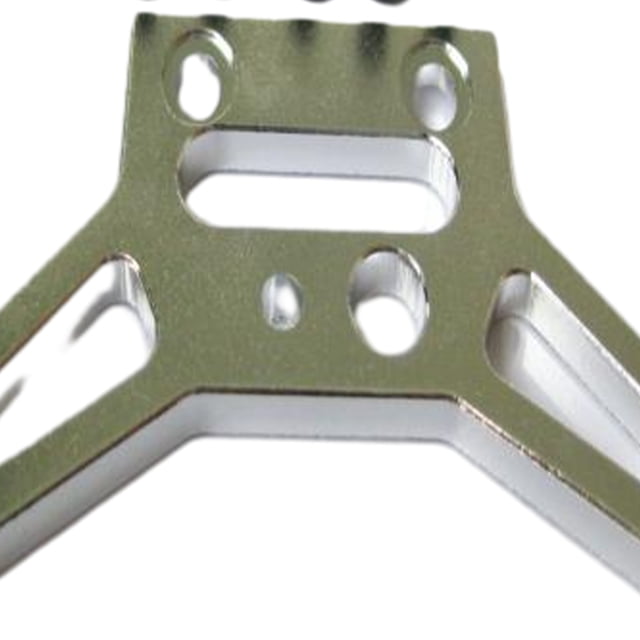 maskred RCGOFOLLOW 1/8 Aluminum Alloy CNC Machined Front Gear Box Plate Rc Front Gear Box Plate For HPI WR8 RC Car Part Silver