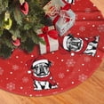 thumbnail image 3 of English Bulldog Christmas Tree Skirt Gorgeous for Xmas Party Ornaments Holiday Decoration Accessory 36", 3 of 6