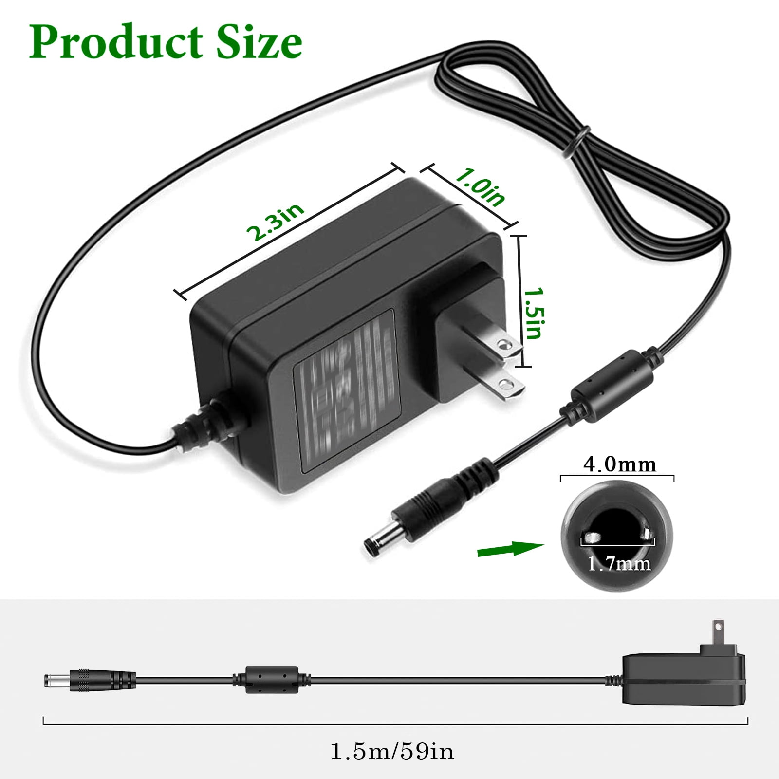 Alimentation 15W 12V/1.25A Pour Echo Dot (3e/4e/5e Gén), Echo Show 5, Echo Pop, Fire TV Cube - Câble 2m Blanc - 4