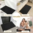 thumbnail image 5 of Shilucheng Luxury Chenille Bath Rug, Non-Slip Soft Absorbent Bath Mats (Black，20"x32"), 5 of 7