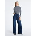 thumbnail image 2 of Free Assembly Women's High Rise Full Length Wide Leg Jeans, 30" Inseam, Sizes 0-26W, 2 of 5