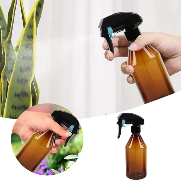 300ml Transparent Trigger Spray Bottle for Gardening Hair Cosmetics Fine Mist Water Atomizer