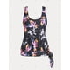 thumbnail image 2 of Tankini Talla Extra Cintura Alta Estampado Floral Lazo Lateral Rosegal  Leggings de talla grande, 2 of 5