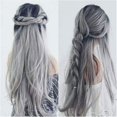 thumbnail image 4 of Peluca CHAO cabello largo Negro Gris Degradado Fibra química, 4 of 4