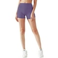 thumbnail image 3 of NELEUS Womens 4" High Waist Athletic Spandex Shorts for Yoga with Pockets,Black+Gray+Light Purple,US Size XL, 3 of 9