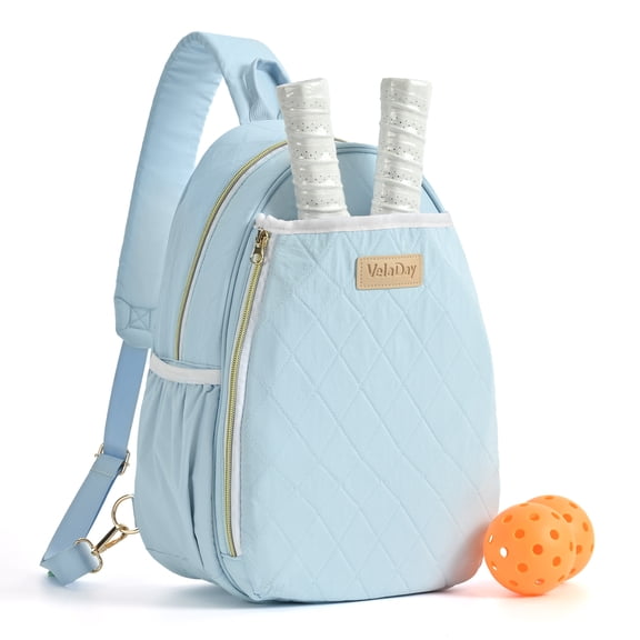 Pickleball Bag for Women, Quilted Stylish Sling Bag, Adjustable Shoulder Strap, 2 Storage Compartment Holds Paddles, Balls,Shoes