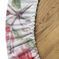 thumbnail image 5 of Ambesonne Flowers Vintage Fitted Round Tablecloth, Watercolor Leaves, 36"- 40" Diameter, Reseda Green Dark Pink, 5 of 5