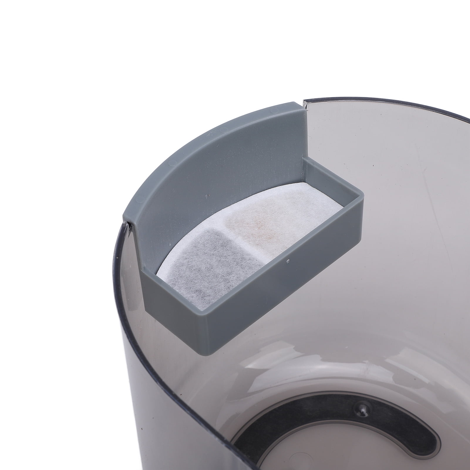 Yajisi Premium Smart Cat Water Fountain Quiet Operating Rechargeable Automatic Pet Water Dispenser for Home Use Gray Finish Includes Advanced Filtration System and Built-in 2000mAh Battery