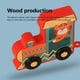 thumbnail image 4 of Dinosaurio de madera colorido, transporte de animales, 11 piezas, juguetes de tren, juegos de combinación, secuenciación, aprendizaje educativo, juego de conteo, kit de bloques de construcción, 4 of 7