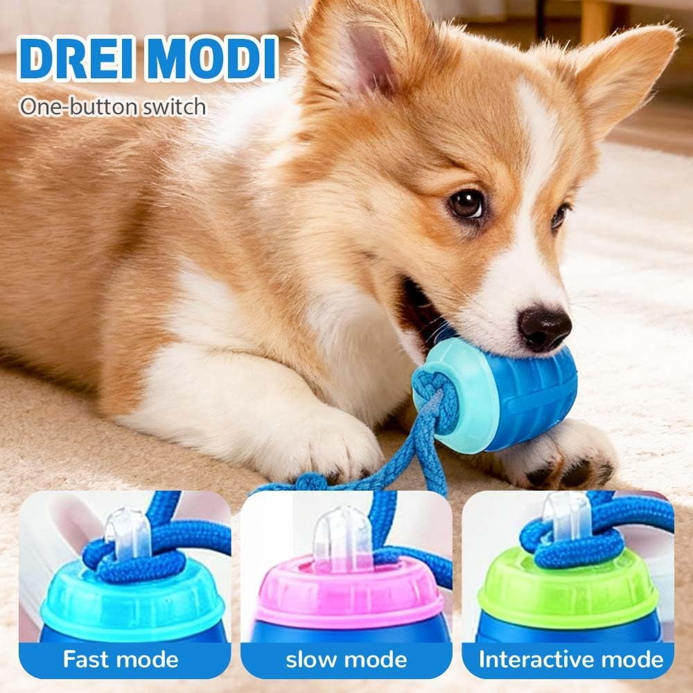 Interactive Dog Toys, 2026 New Upgraded Automatic Moving Dogs Toy Wicked Ball with Moving Bark Sound for Boredom Training Keep Them Busy