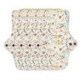 thumbnail image 2 of Cotton Menstrual Pad, Bright Color Reusable Panty Liner Portable Soft Flower Pattern Super Absorbent  for Lady for Travel, 2 of 7