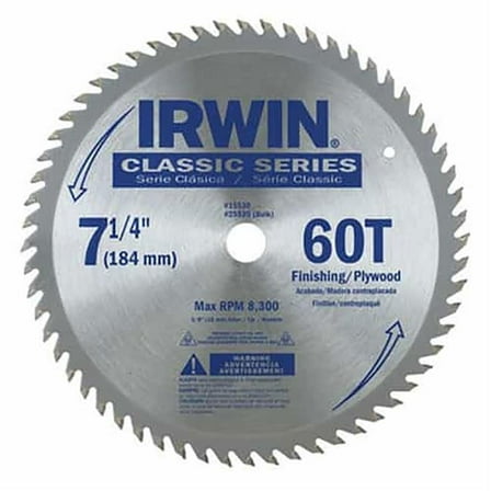 Irwin Hanson AHN-25230 7.25 in. Circular Saw Blade - 40T