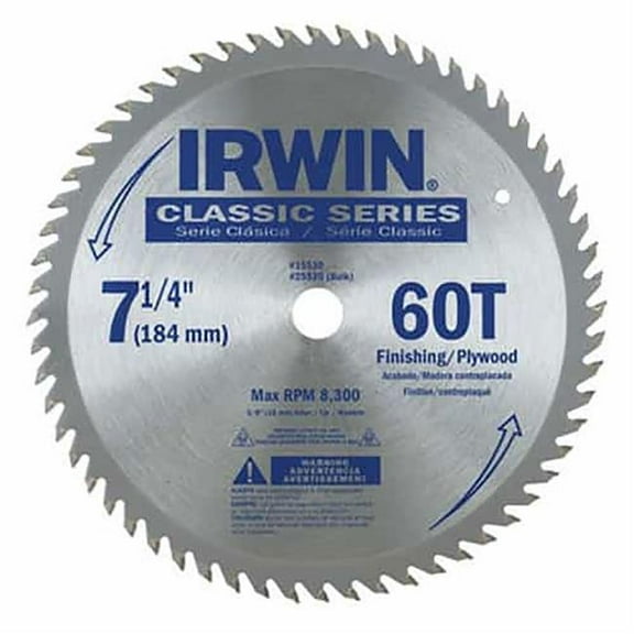 Irwin Hanson AHN-25230 7.25 in. Circular Saw Blade - 40T