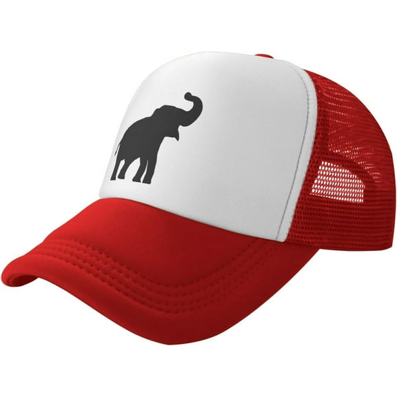 Elephant Hat Animal Mesh Cap for Men Women, Animal Adjustable Trucker Hat Baseball Cap