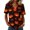 Vermilion #192, variant on DORKASM Halloween Costumes for Women V Neck Skeleton Lounge Pullover Short Sleeve Funny Print Pumpkin Fall Winter T Shirt Spooky Vacation Causal Shirt Khaki 2XL