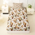 thumbnail image 3 of Erosebridal Kawaii Animals Squirrel Twin Sheet Sets,Autumn Fall Leaves Bedding For Kids 3 Pieces, 3 of 6