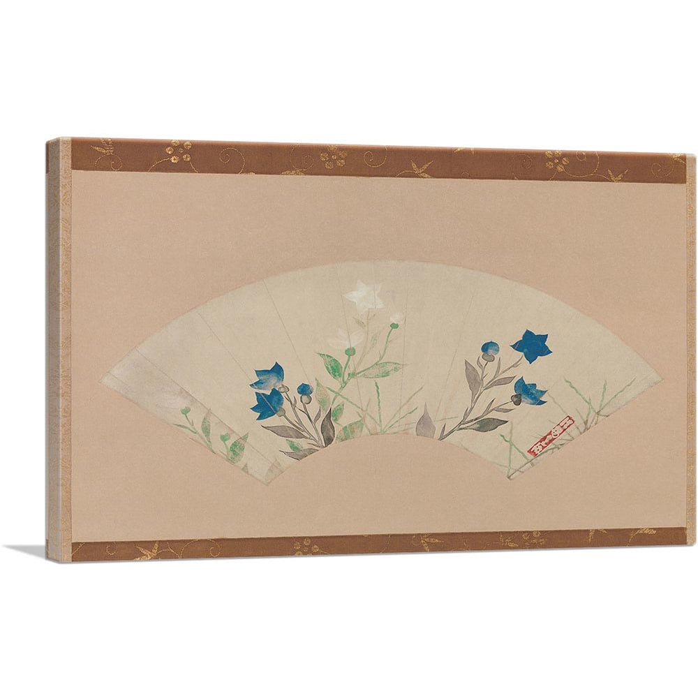 Edo 463 ARTCANVAS Chinese Bellflowers Edo Period Canvas Art Print by Ogata ...