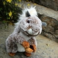 thumbnail image 3 of Flmtop Cute Simulation Squirrel Animal Stuffed Doll Soft Fluffy Sofa Couch Decor Toy, 3 of 8