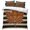 Brown, variant on Thanksgiving 4 Piece Bedding Set, Fall Vintage Country Orange Maple Leaf Black Stripe Twin Size Duvet Cover Set with Zipper Closure & Corner Ties Soft Breathable Comforter Cover for Bedroom