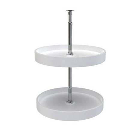 

Rev-A-Shelf 6012-20-11-52 20 Inch Polymer Full Circle 2 Shelf Lazy Susan White