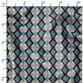 thumbnail image 2 of Soimoi Pure Silk Blue Fabric By the Yard - 42 Inch Wide - Geometric Material - Artistic and Modern Patterns for Various Uses Printed Fabric, 2 of 6