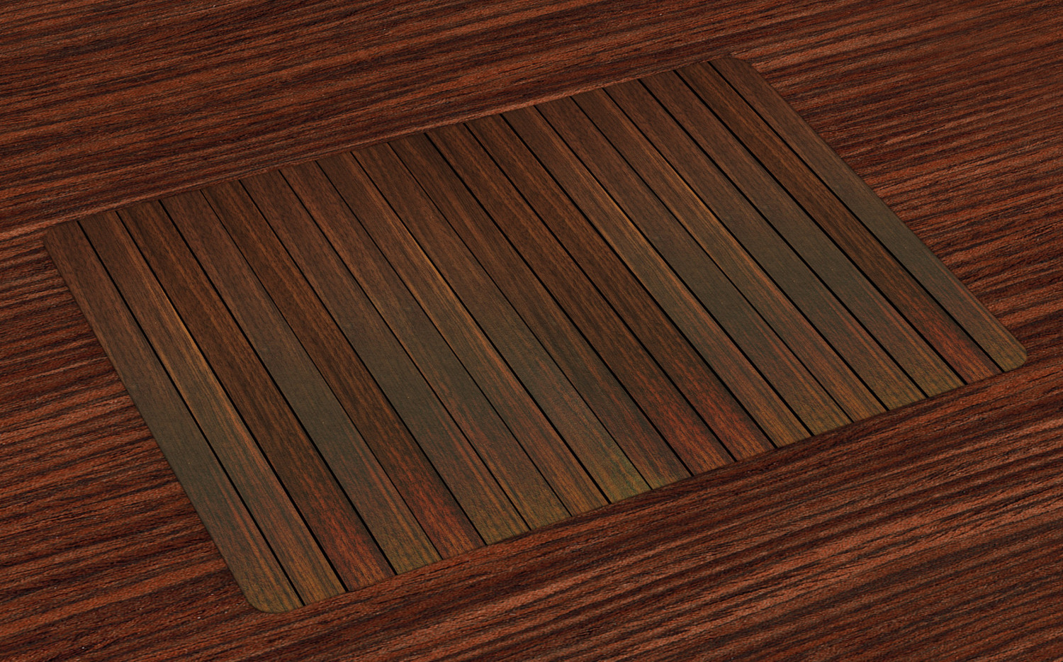 Chocolate Placemats Set of 4 Wooden Stripes Floor Background in