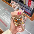 thumbnail image 1 of Kawaii Water Bottle - Cute Water Bottles With Straw And Stickers Portable Cartoon Bear Water Bottle Leakproof Sports Water Bottle For Outdoor Sports T, 1 of 4
