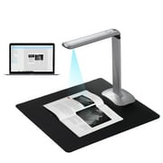 F50 Foldable HD High Speed USB Book Image Document Camera Scanner 15 -Pixels A3 & A4 Scanning Size with LED Light AI Technology USB Foot Pedal for Classroom Office Library Bank for Windows