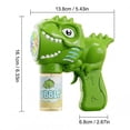 thumbnail image 4 of HTHLVMD Party Bubble Machine, Dinosaur Bubble Blaster, T-Rex Bubble Maker, Light-Up Bubble Blower, T-Rex Themed Bubble Blaster, Light-Up Automatic Bubble Maker, Includes Solution & Batteries, Green, 4 of 9