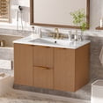 thumbnail image 3 of Meuble-lavabo de Rangement Moderne Mural, Bois, 3 of 22