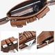 thumbnail image 4 of Bolsas de pecho para hombre Color sólido PU Paquete de cintura de viaje informal Bolsas para teléfono (caqui) Likrtyny Para Estrenar, 4 of 5