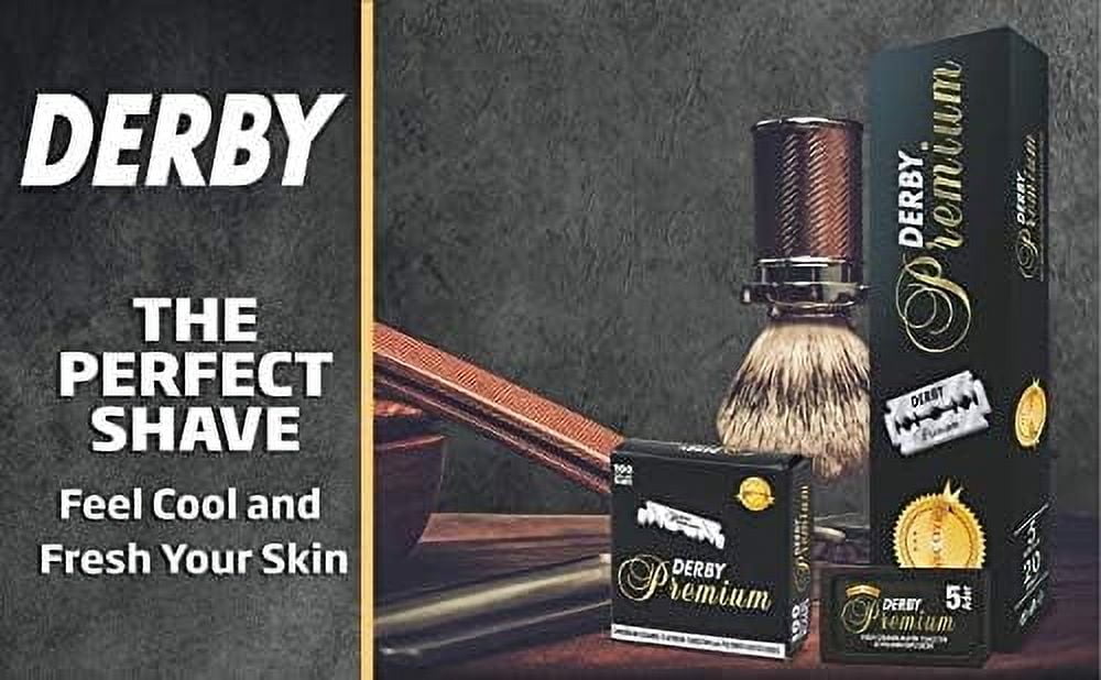 500 "Derby Premium" Single Edge Razor Blades for straight razor
