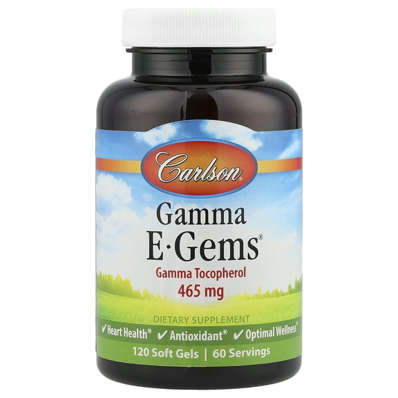Carlson Gamma E-Gems®, 465 mg, 120 Soft Gels