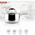 thumbnail image 2 of AVACRAFT Tri-Ply Stainless Steel Saucepan with Glass Strainer Lid, Two Side Spouts, Multipurpose Sauce Pan with Lid, Sauce Pot, Cooking Pot (Tri-Ply Full Body, 3.5 Quart), 2 of 9