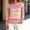 Pink, variant on Women's Long Sleeve T-shirt Crew Neck Basic Tee Trendy Gradient Color Casual Ladies Blouses Fall Clothes Pullover Top Basic Layer Shirts T Shirts for Women Hot Sale
