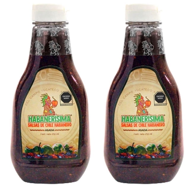 Salsa de chile habanero Habanerísima Pack de 2 pzas asado de 250 ml