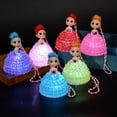 thumbnail image 4 of nTRIUQJ Cute Luminous Doll with Colorful LED Night Light Soft Glow Toy for Girls Bedroom Purple, 4 of 5