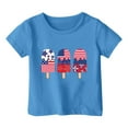 thumbnail image 4 of MKHSQHDG Girls Tshirts 6 Girl's 4th of July Patriotic Short Sleeve T Shirt Cute Independence Day Flag Print Tee Comfortable Casual Summer Top for Toddler Kids 12-18 Months, 4 of 4