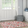 thumbnail image 4 of Linon Home Décor Washable Laurel Area Rug or Runner Collection, Ivory and Pink, 3' x 5', 4 of 8