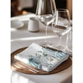 thumbnail image 6 of Green Grey Pumpkins Fall Cloth Napkins Set of 6 Reusable Dinner Napkins, Thanksgiving Eucalyptus Leaves Cocktail Napkin Washable Table Napkins for Wedding/Holiday Party/Baby Shower 20"x20", 6 of 7