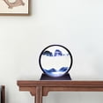 thumbnail image 2 of GUOOL Tableau de Sable en Mouvement Rond en Verre Affichage 3D en Mouvement Bleu 10 Pouces, 2 of 9