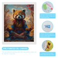 thumbnail image 3 of Diamond Art Kits for Adults, Prairie Meditating RaccoonDiamond Painting Kits for Beginners, Frameless Round 5D Full Drill Diamonds Art Gem Art Crafts Home Decor Gifts, 3 of 8